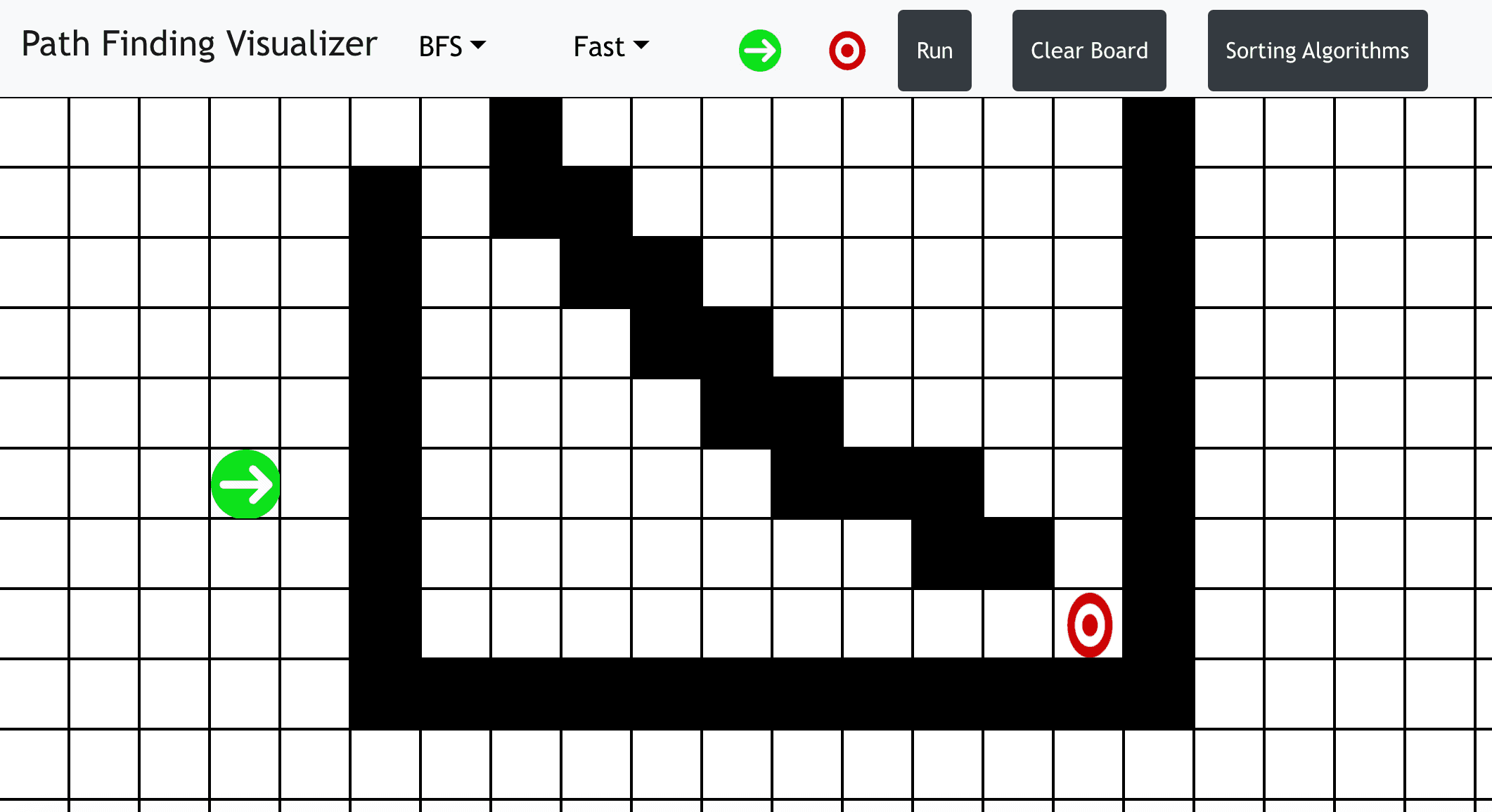 Path Finder Visualizer screenshot 1