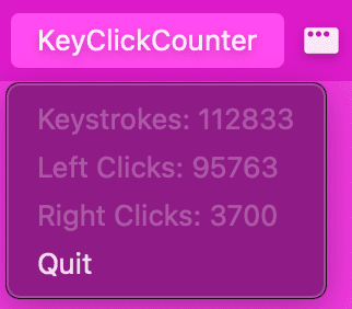 MacTrac - Keystroke Counter
