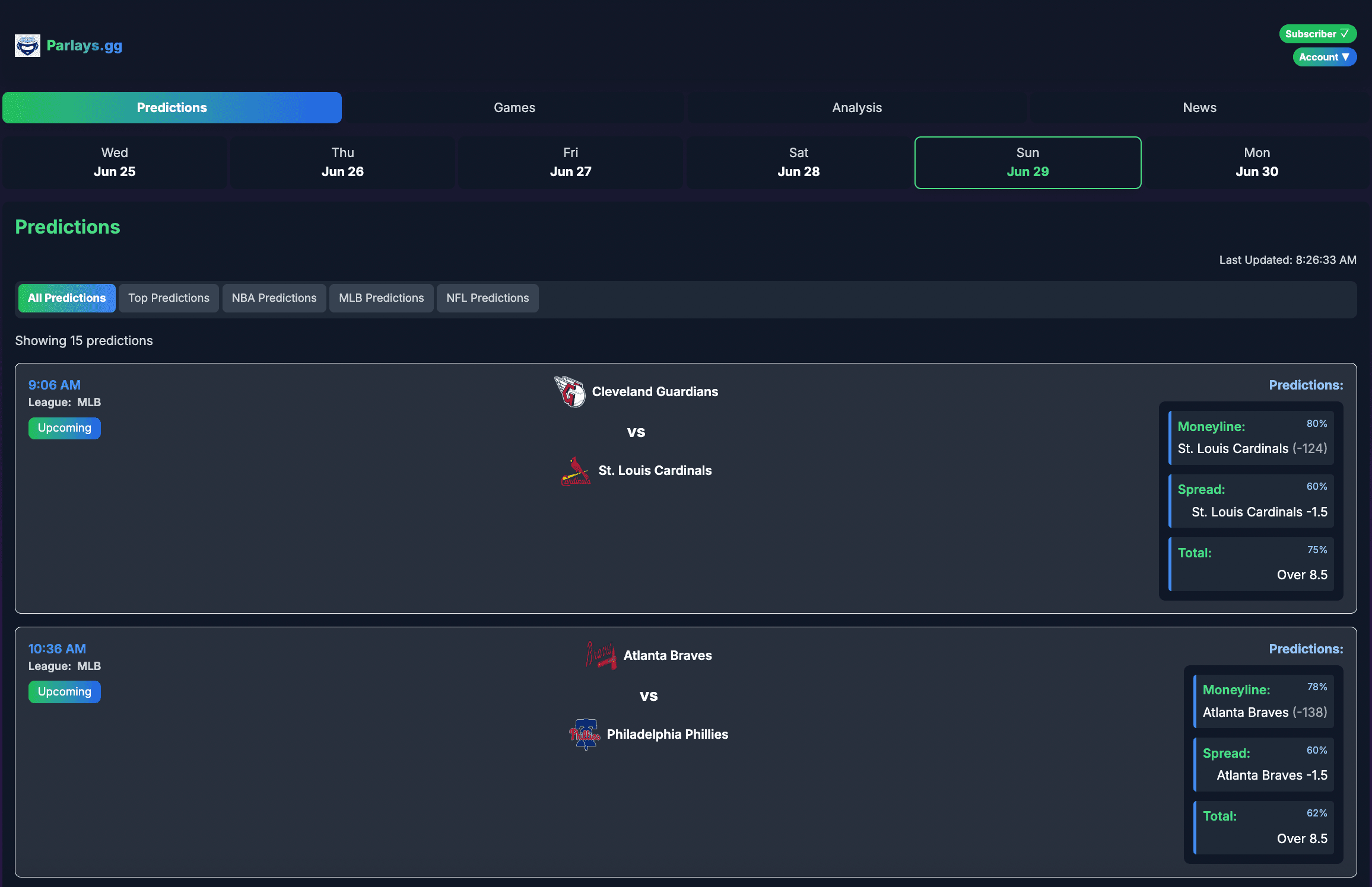 Machine Learning Sports Betting Analysis Tool screenshot 2