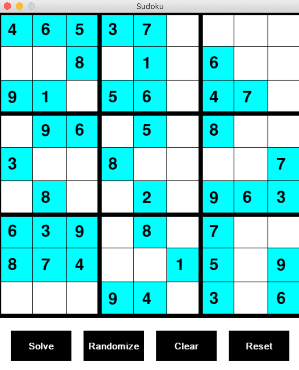 Sudoku Generator & Solver